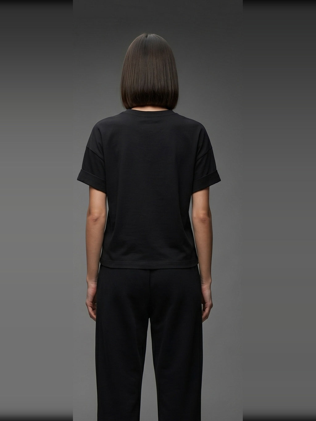 ÆND T-Shirt Cropped — Women — Vintage Black