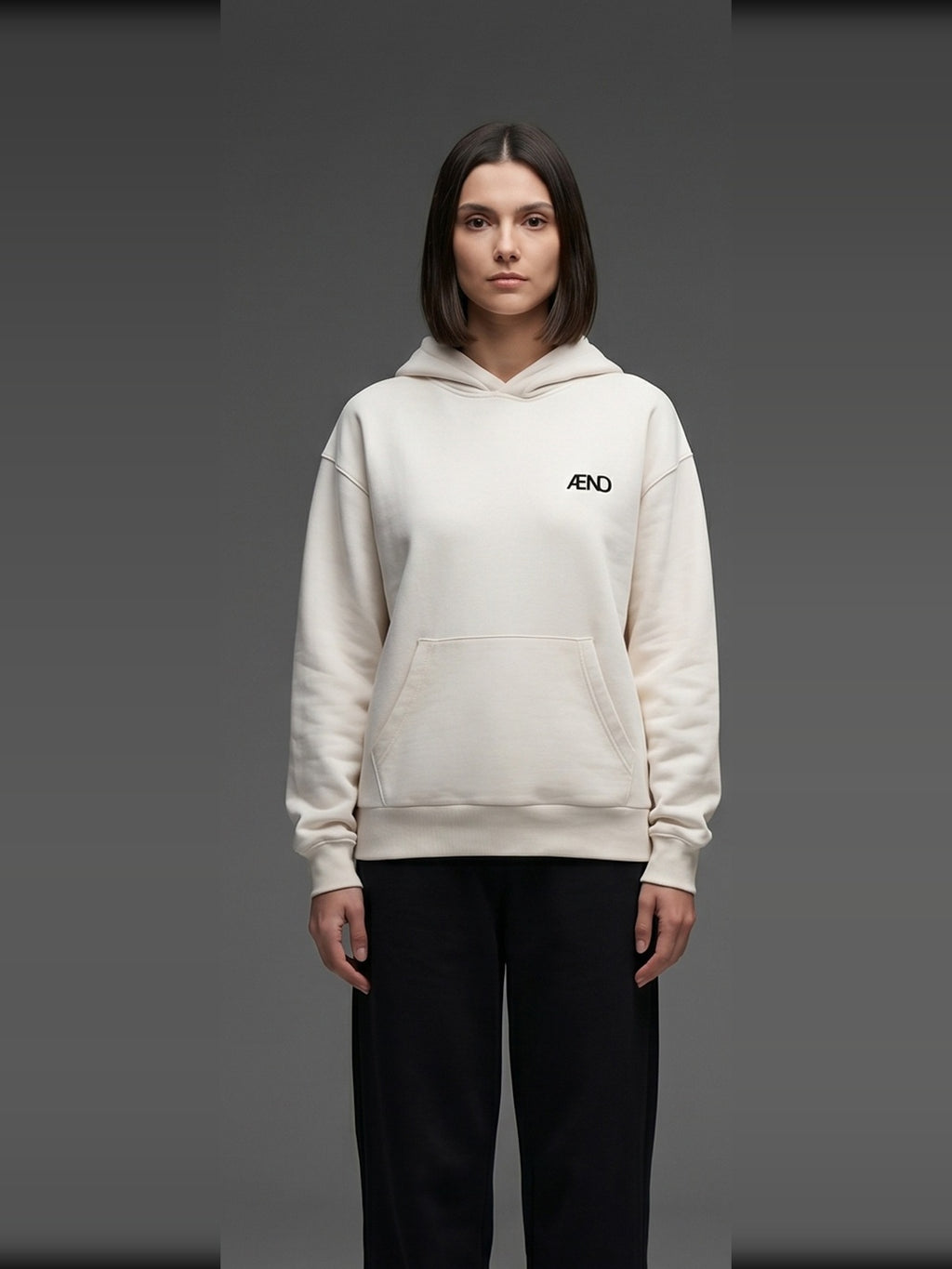 ÆND Hoodie — Women — Vintage White
