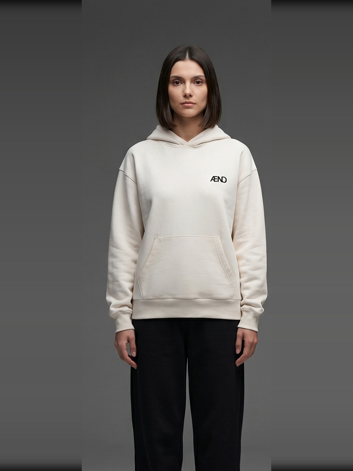 ÆND Hoodie — Women — Vintage White
