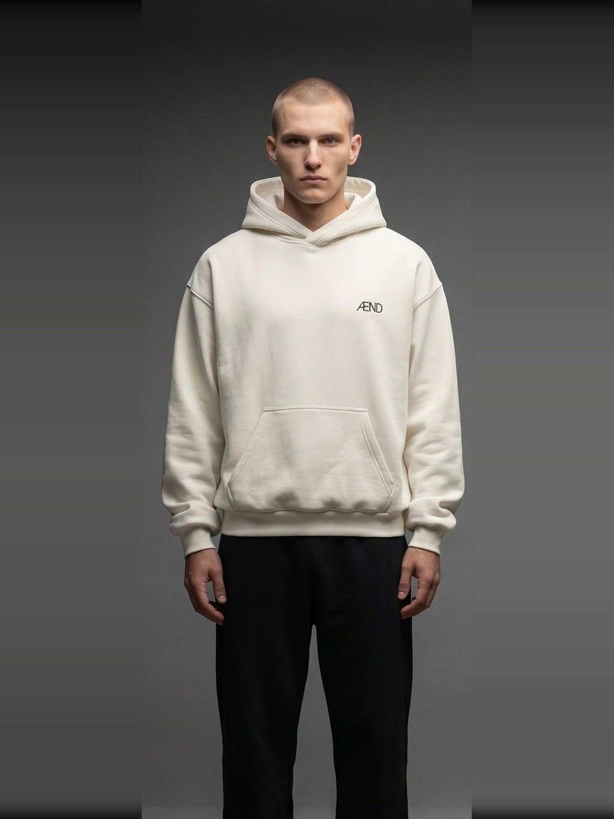 ÆND Hoodie — Men — Vintage White