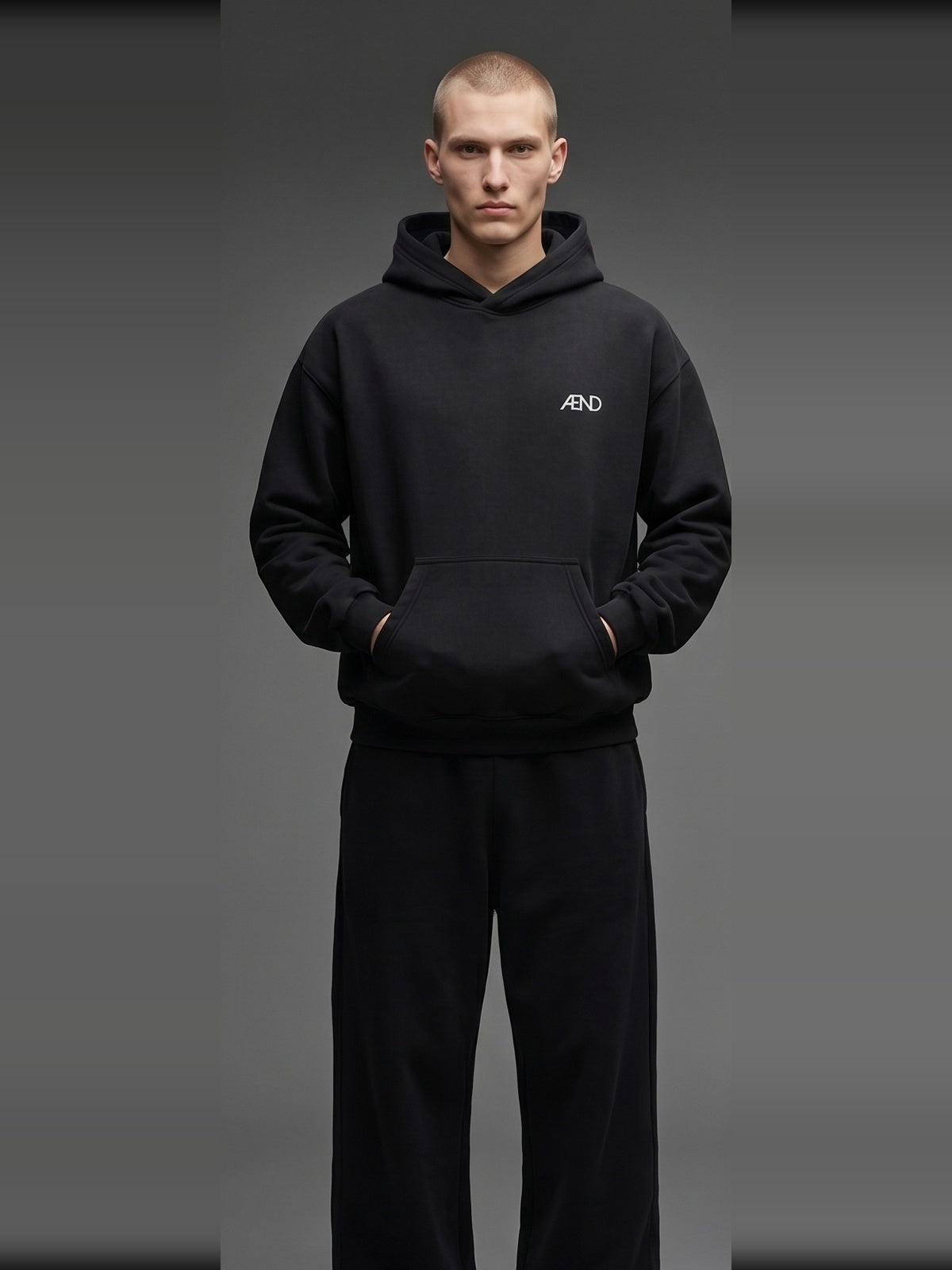 ÆND Hoodie — Men — Vintage Black