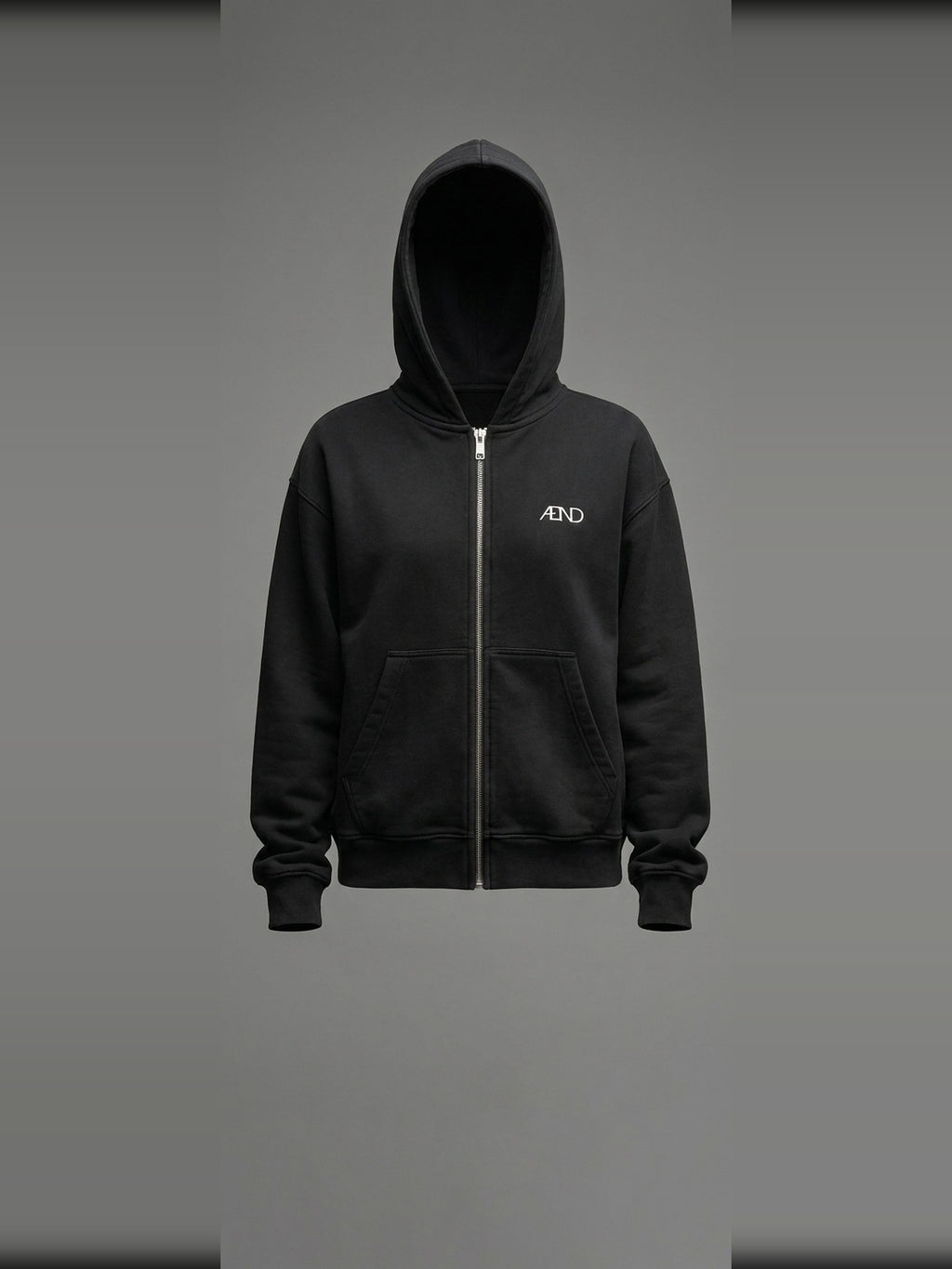 ÆND Zip Hoodie — Women — Vintage Black
