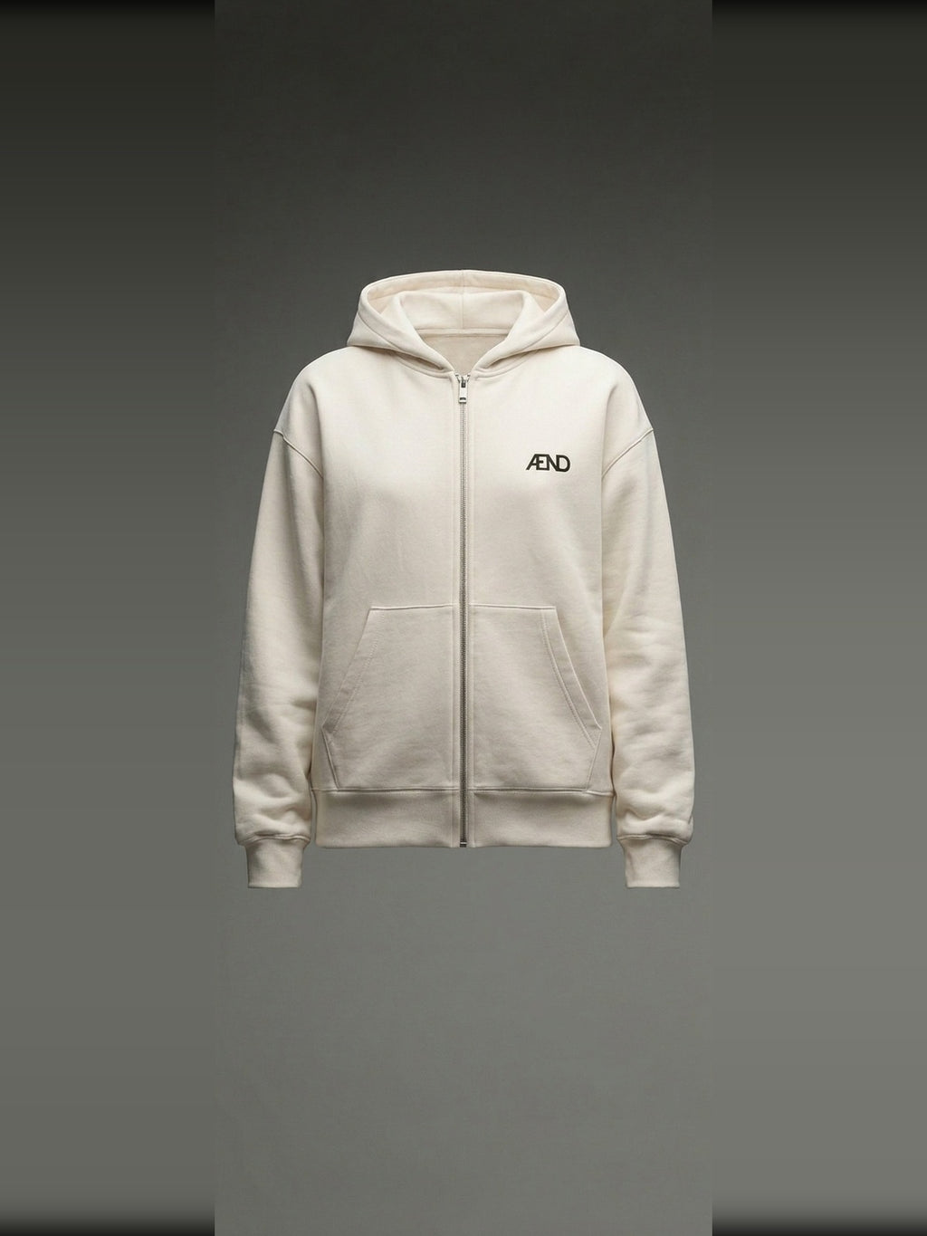 ÆND Zip Hoodie — Women — Vintage White